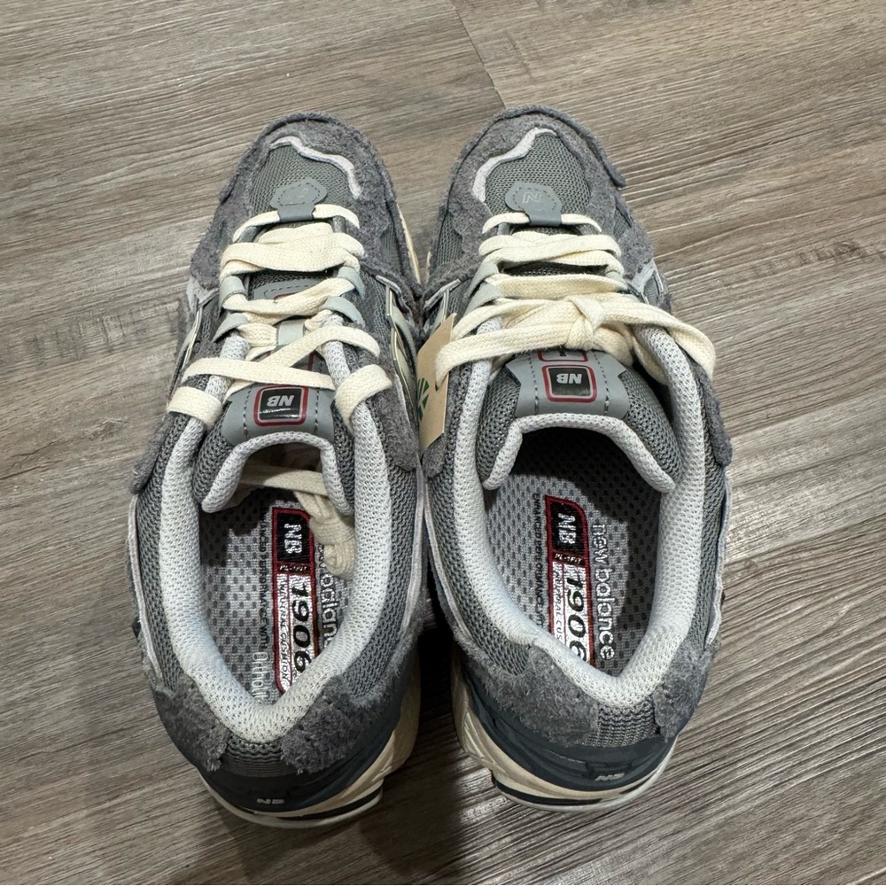 New Balance X Concepts 1906 Grey Suede Athletic Running Sneakers - Picture 5 of 9